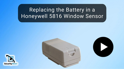 Replacing the Batteries in a Honeywell 5816 Window Sensor